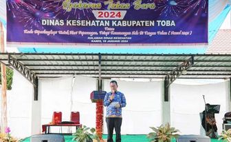 Syukuran Tahun Baru Di Dinas Kesehatan Toba Ini Pesan Bupati